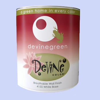 devine green paint can