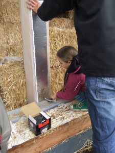 straw bale water isolation wall