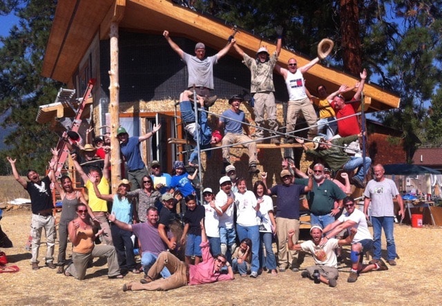 Florence, MT 2013 straw bale workshop group photo