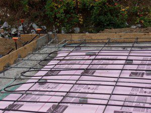concrete slab foundation pre pour