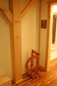 straw bale interior timber frame