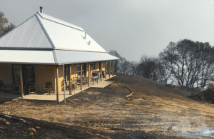 straw bale walls and wildfires