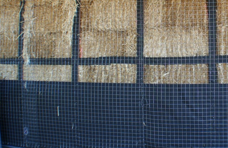 straw bales with vapor barrier