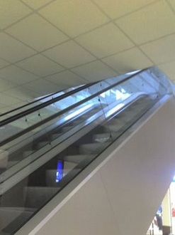 escalator gone wrong