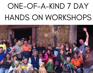 7-day hands on straw bale workshop group photo